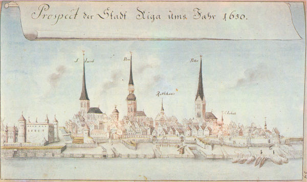 Изображение Риги 1650 года