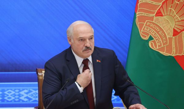 Президент Белоруссии Александр Лукашенко во время встречи с журналистами