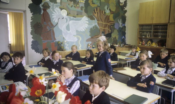 Первый урок в школе, Латвийская ССР, 1980-е годы