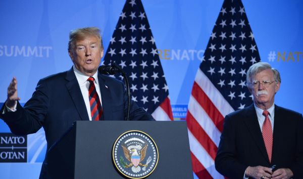 Пресс-конференция президента США Дональда Трампа на саммите НАТО