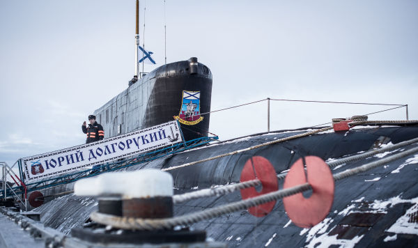 Подводная лодка К-535 "Юрий Долгорукий" проекта 955 "Борей" в составе Северного флота