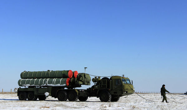 Пусковая установка зенитных ракет комплекса С-400