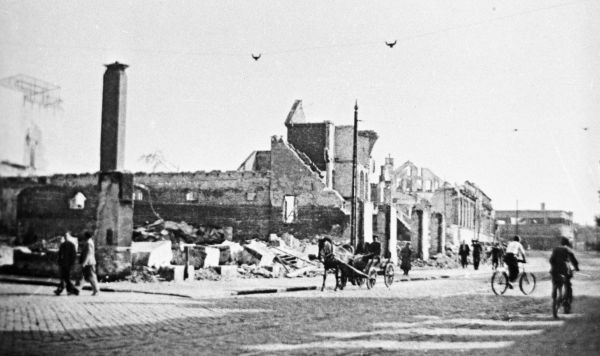 Город Лиепая после освобождения от немецко-фашистских войск, 1945 год