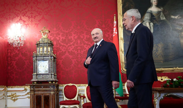 Президент Белоруссии Александр Лукашенко и Федеральный президент Австрии Александр Ван дер Беллен, 12 ноября 2019 года