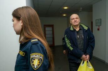 Олег Бурак перед судебным заседанием, 28 ноября 2019