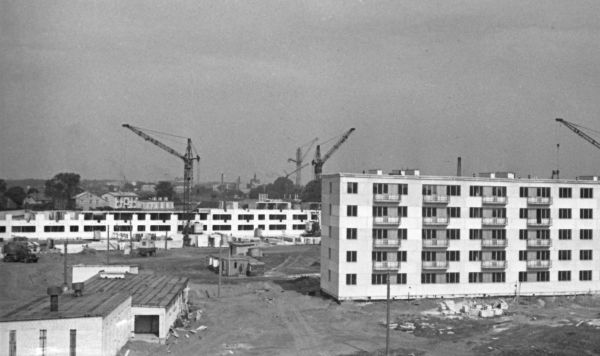 Строительство жилых домов в Риге, май 1965 года