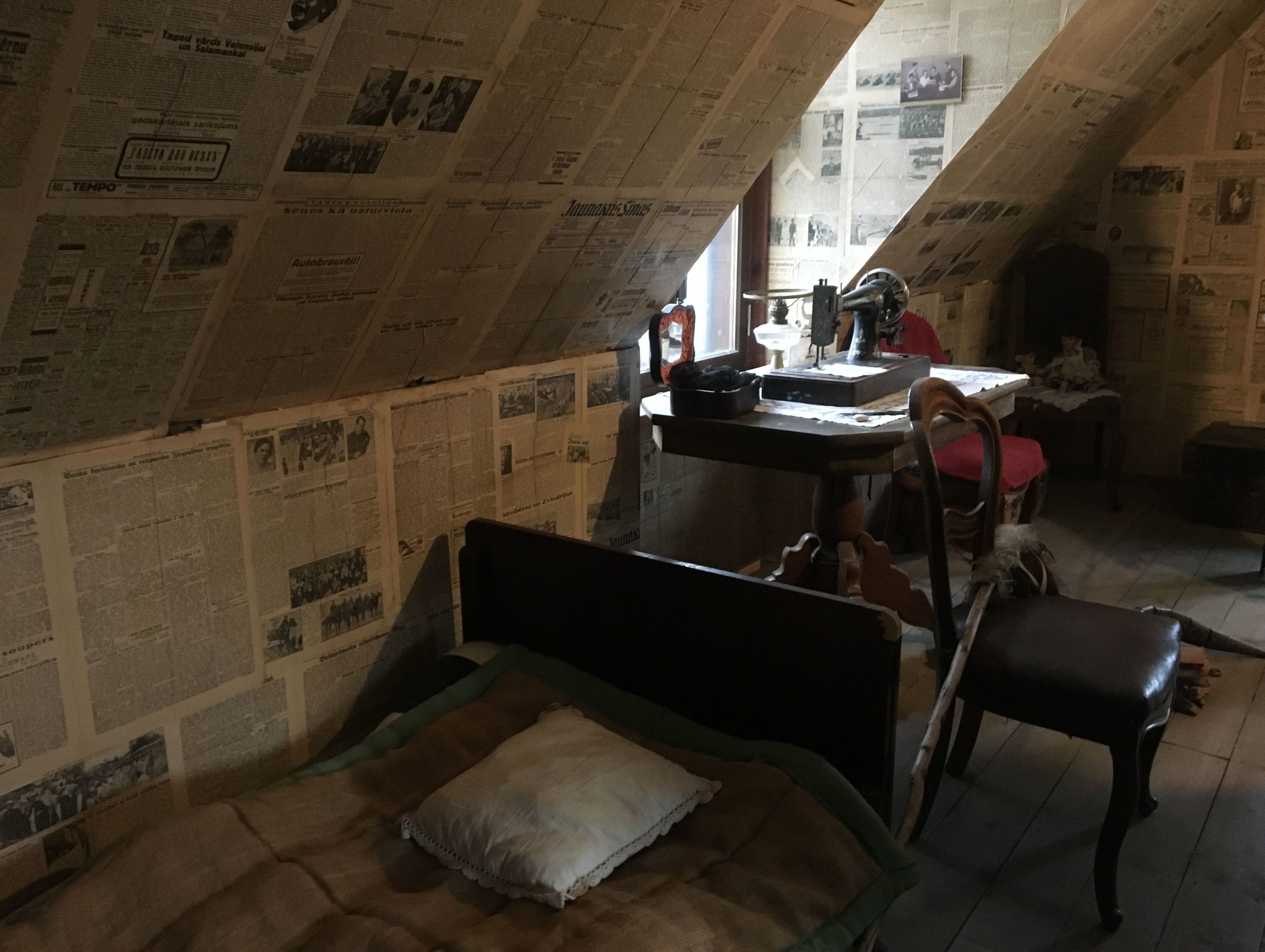 Экспозиция музея Рижского гетто