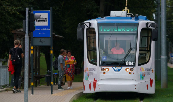 Новые трамваи City Star совместного производства Тверского вагоностроительного завода и ПК "Транспортные системы" в Даугавпилсе