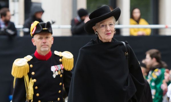Королева Дании Маргрете II на церемонии похорон великого герцога Люксембурга Жана Бенуа Гийома Робера Антуана Луи Мари Адольфа Марка д'Авьяно