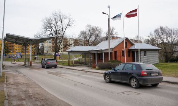 Латвийско-эстонская граница в Валке-Валге