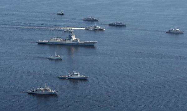 Корабли НАТО в Балтийском море во время учений