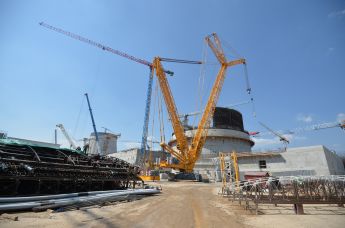 Строительство реакторного блока №1 Белорусской АЭС