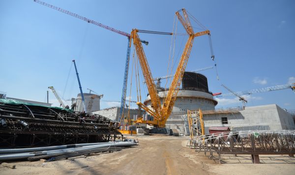 Строительство реакторного блока №1 Белорусской АЭС