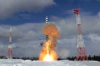 Испытание новой баллистической ракеты "Сармат"
