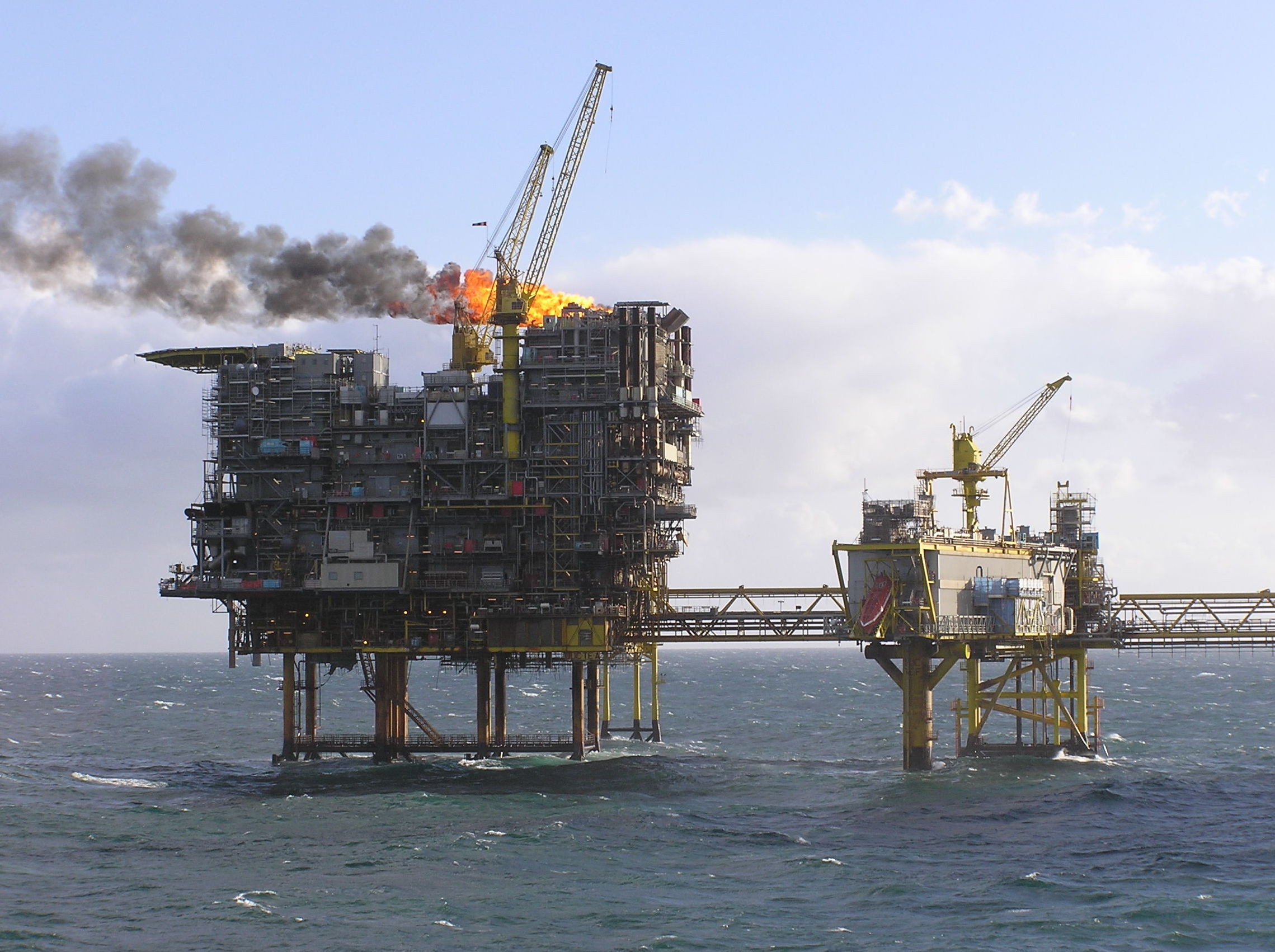 Газоконденсатное месторождение Tyra в Северном море