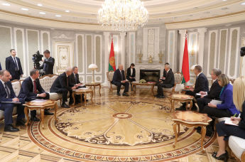 Встреча президента Белоруссии Александра Лукашенко и премьер-министра Кришьяниса Кариньша, 17 января 2020