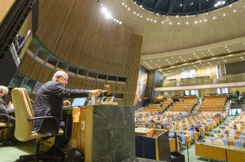 Председатель 75 сессии Генеральной Ассамблеи ООН Волкан Бозкир, 22 сентября 2020