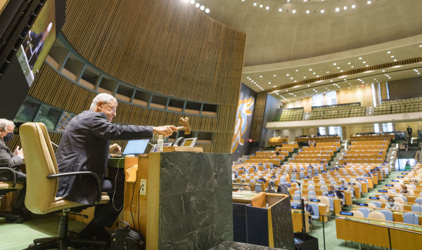 Председатель 75 сессии Генеральной Ассамблеи ООН Волкан Бозкир, 22 сентября 2020