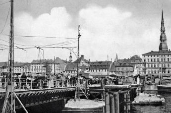 Набережная Даугавы в Риге в начале ХХ века