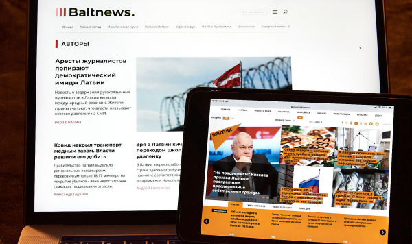 Сайты Baltnews Латвия и Sputnik Латвия