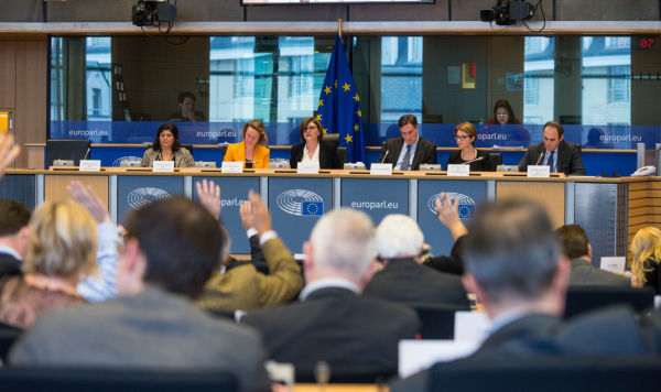 Заседание Комитета Европарламента. Голосование