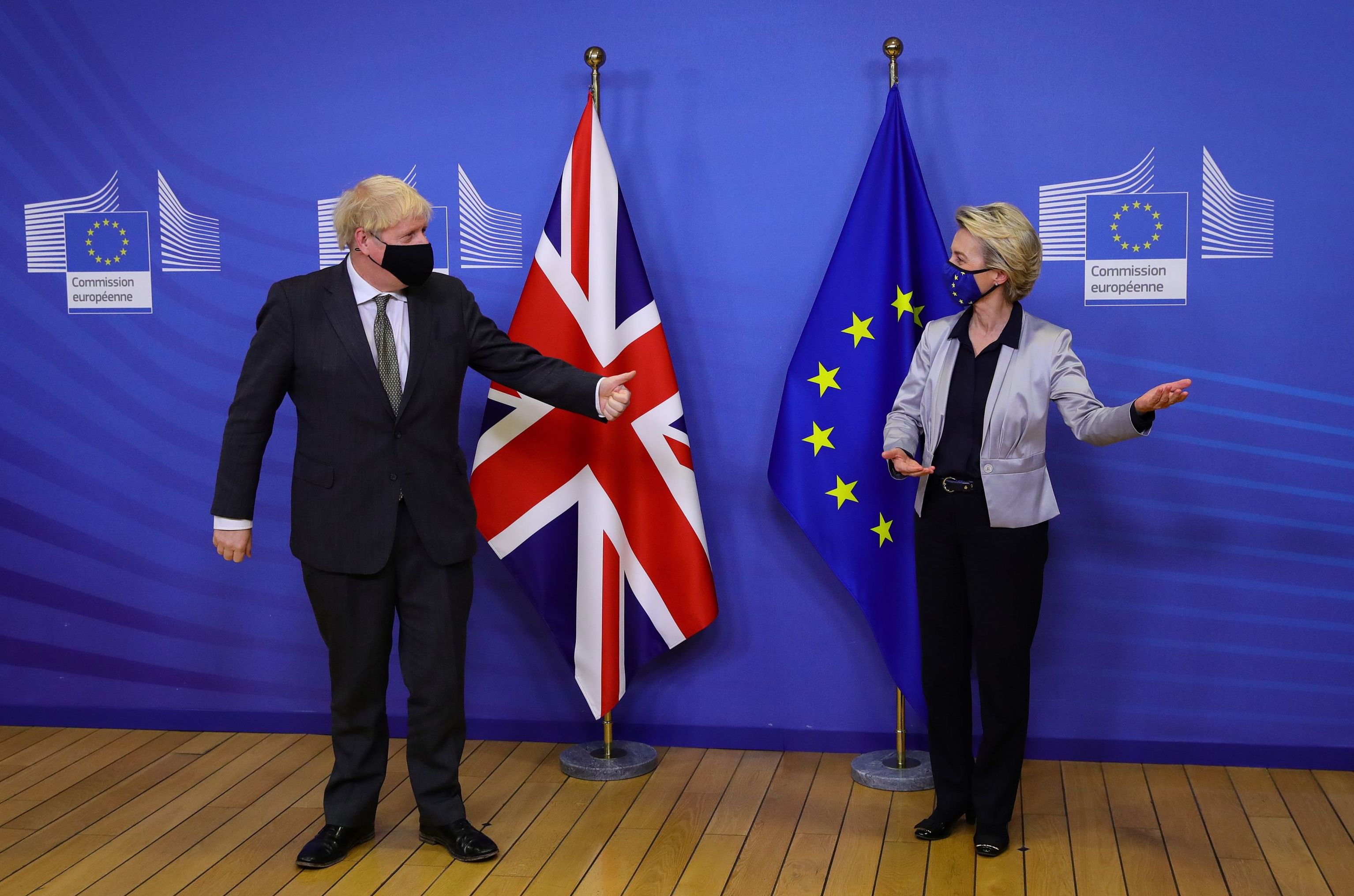 Встреча премьер-министра Великобритании Бориса Джонсона с главой Еврокомиссии Урсулой фон дер Ляйен, 10 декабря 2020
