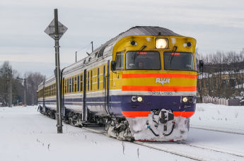 Дизельный поезд Рига-Сигулда Латвийской железной дороги