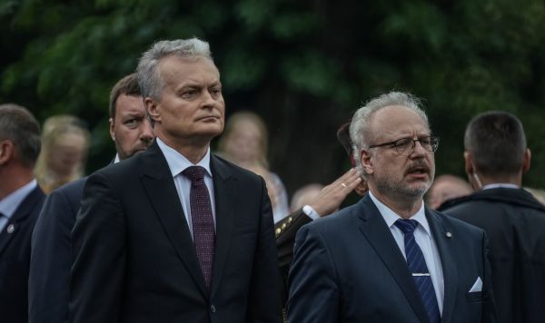 Президент Литвы Гитанас Науседа и президент Латвии Эгилс Левитс