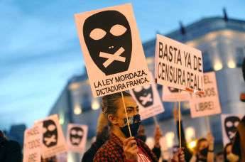 Протесты в Испании