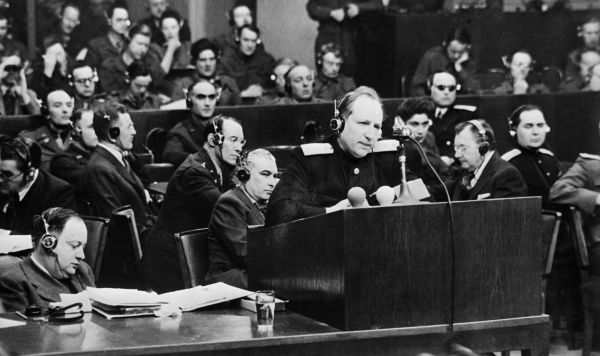 Главный обвинитель от СССР Роман Руденко на Нюрнбергском процессе, 20 ноября 1945 года