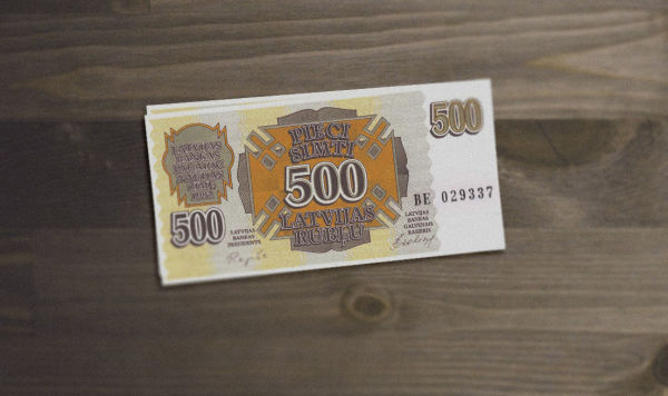Купюра 500 латвийских рублей 1992 года