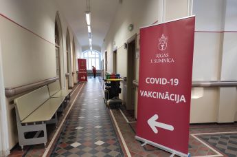 Вакцинация в Первой городской больнице Риги