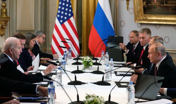Встреча президентов России и США Владимира Путина и Джозефа Байдена в Женеве