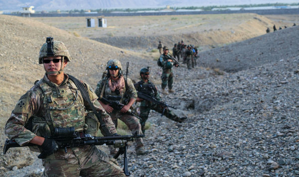 Военнослужащие армии США на учениях в Афганистане