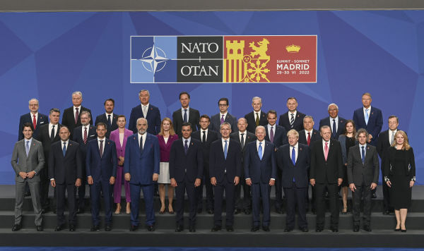 Лидеры стран НАТО на саммите НАТО в Мадриде, Испания, 29 июня 2022