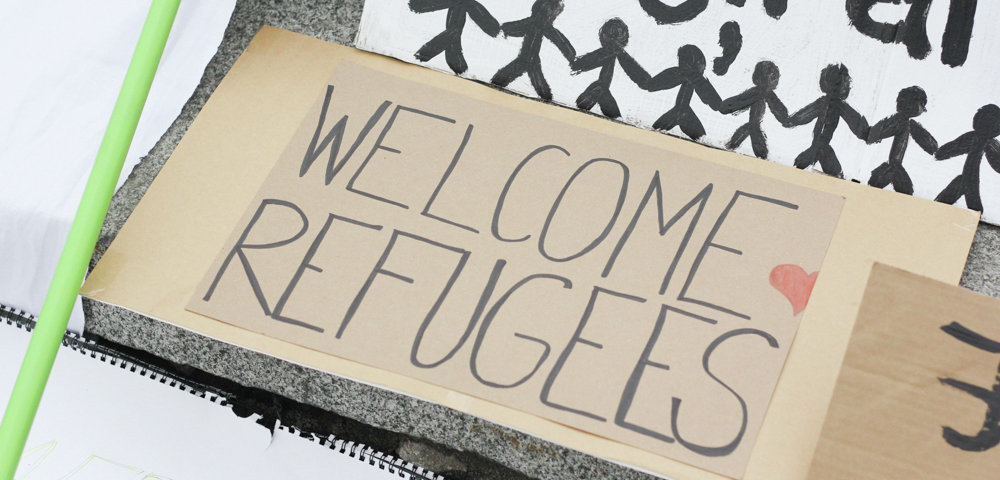 В Риге прошла акция в поддержку беженцев.