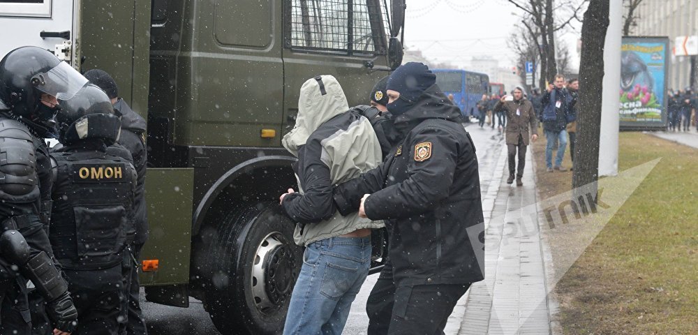 "День воли" в Минске. Задержание на несанкционированной акции.