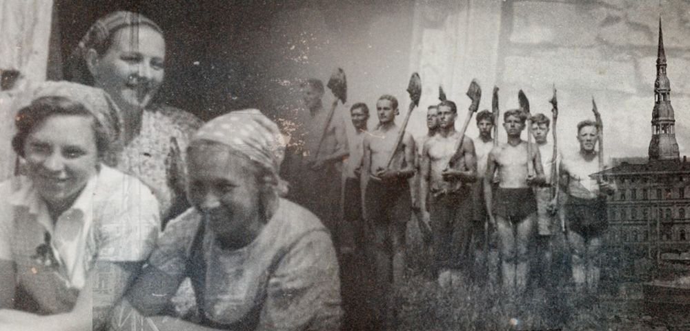 Латвия, 1930-е годы. Балтийские немцы - добровольцы трудовой службы.