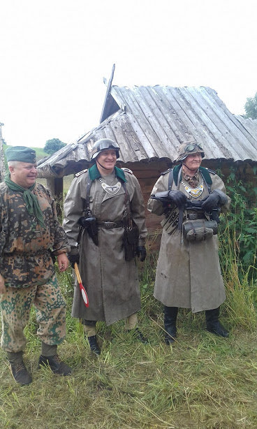 Реконструкцию военных событий в Тервете.