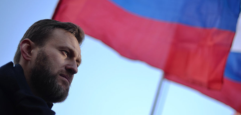 Политик Алексей Навальный во время марша памяти, посвященного годовщине гибели политика, общественного деятеля Бориса Немцова.