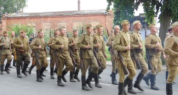 Реконструкция исторических событий сентября 1944 года под Валгой.