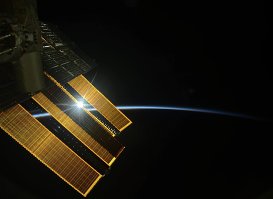 Рассвет на Международной космической станции.
