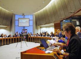 Участники 11-го Европейского русского форума во время дискуссии в Европарламенте.