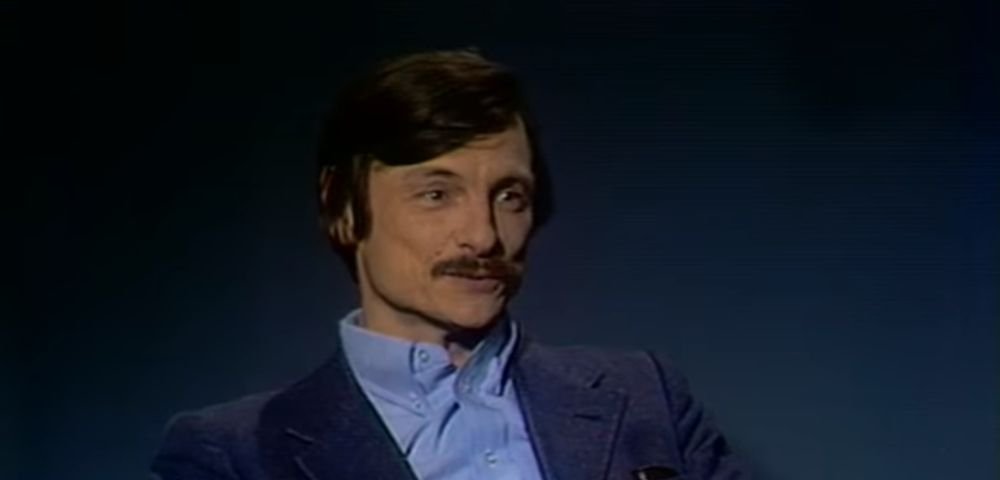 Режиссер Андрей Тарковский в студии Латвийского телевидения. 1979 год.
