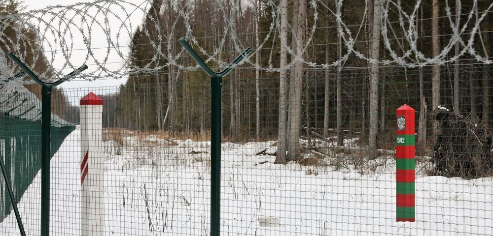 Российско-латвийская граница.