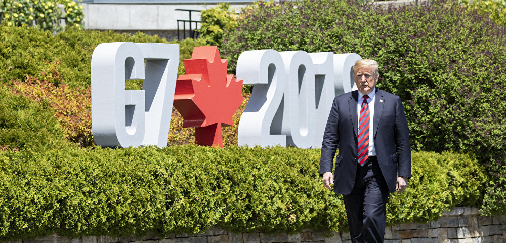Дональд Трамп на саммите G7 2018