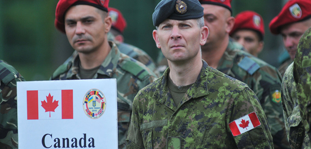 Военнослужащие ВС Канады во время Международных военных учений НАТО. Архивное фото