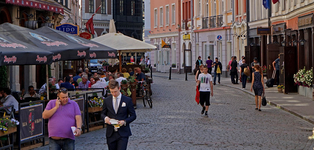 Улица в Старом городе Риги
