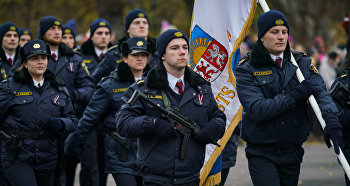 Праздничный парад в честь Дня Лачплесиса в Риге, 11 ноября 2018 