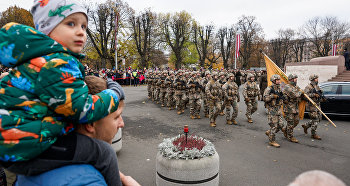 Праздничный парад в честь Дня Лачплесиса в Риге, 11 ноября 2018 